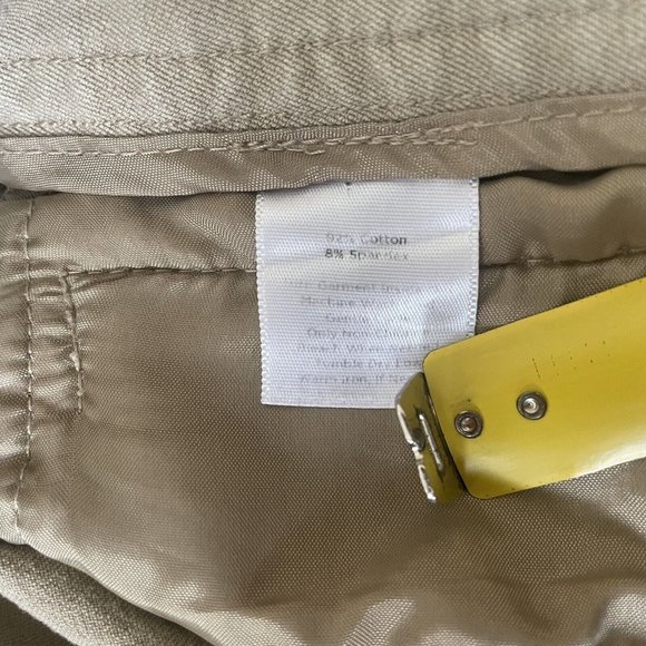 Talbots Pants Womens 6 Beige Cropped Signature Casual Straight Leg Stretch - Picture 6 of 12